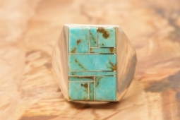 Genuine Kingman Turquoise Sterling Silver Ring